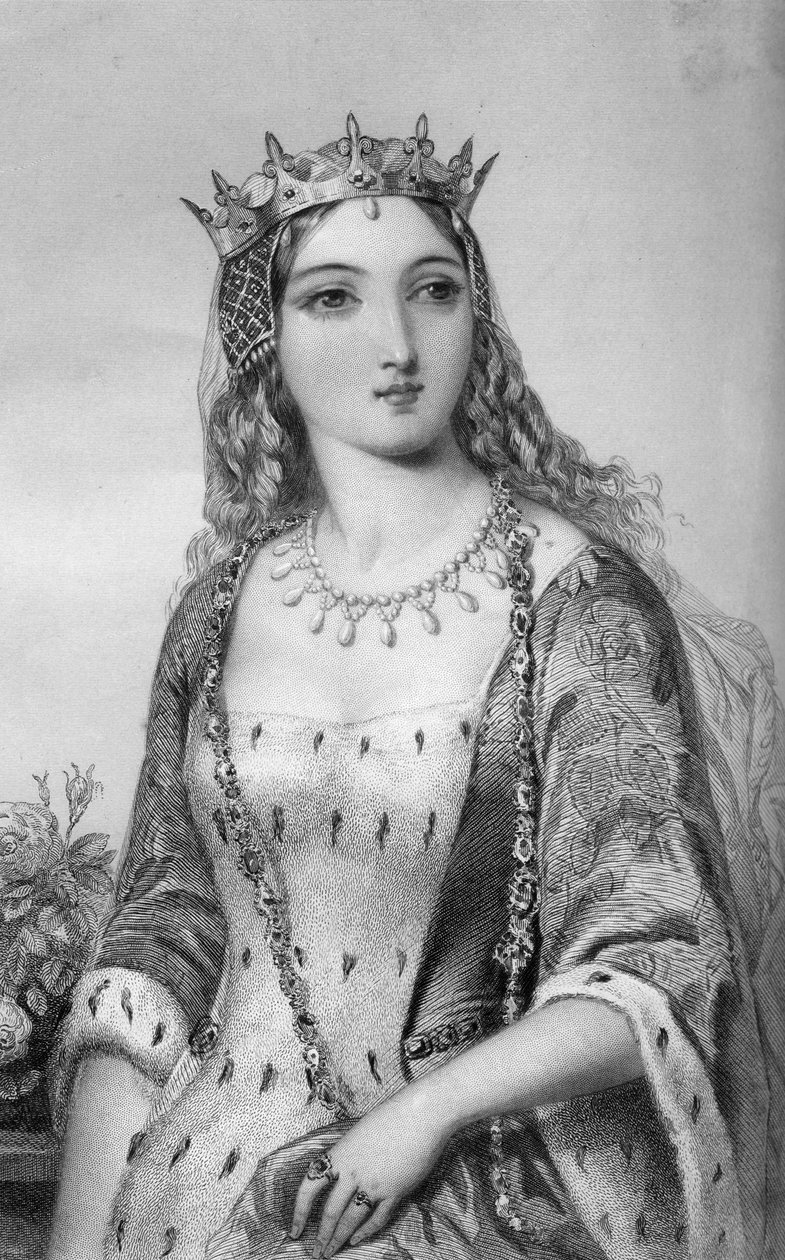 Margarete von Anjou 1430-1482, Königin von König Heinrich VI, 1851 von W. J. Edwards