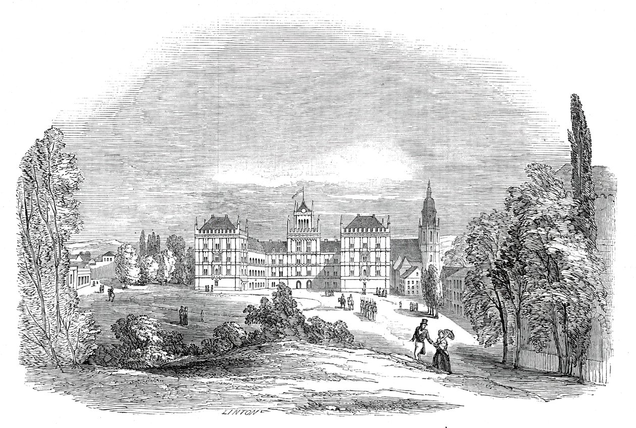 Der Palast von Ehrenburg, in Coburg - nach der Zeichnung Seiner Königlichen Hoheit Prinz Albert von W. J. Linton