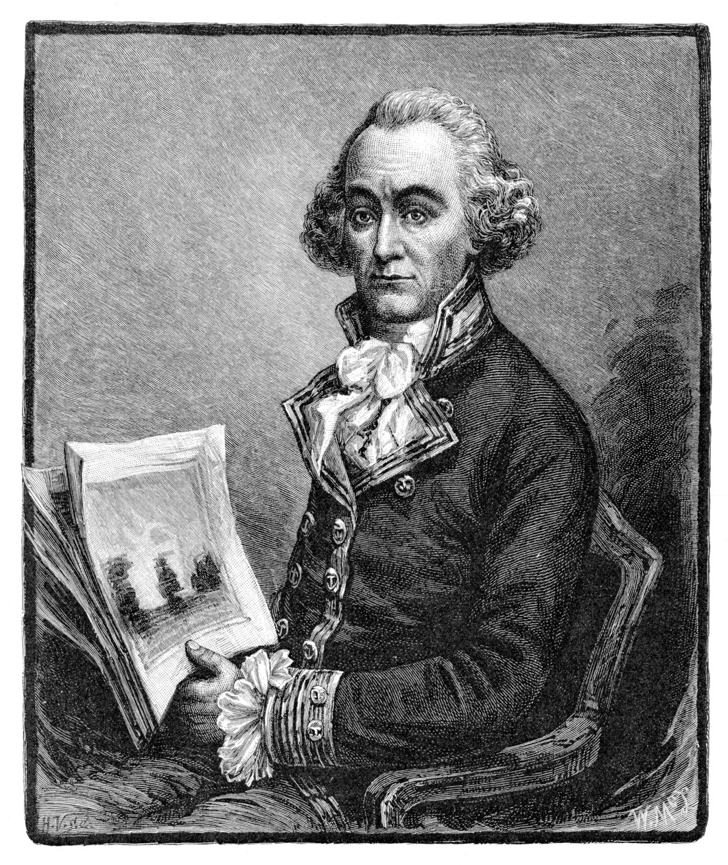 John Hunter, britischer Marineoffizier und zweiter Gouverneur von New South Wales, 1886 von W. Macleod