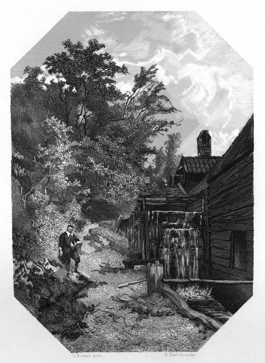 Jacob van Ruysdael, niederländischer Landschaftsmaler des 17. Jahrhunderts, ca. 1870 von W. Steelink