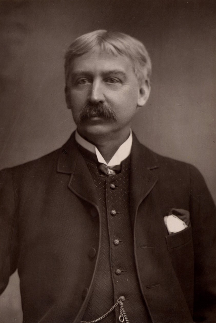Francis Bret Harte (1836-1902) amerikanischer Redakteur und Geschichtenschreiber von W. and D. (after) Downey