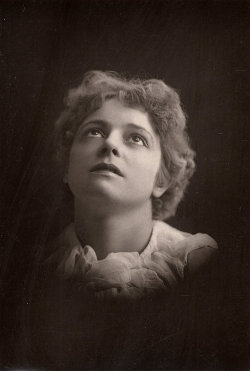 Olga Brandon (geb. 1865) australisch-geborene Schauspielerin (Woodburytypie) von W. and D. (after) Downey