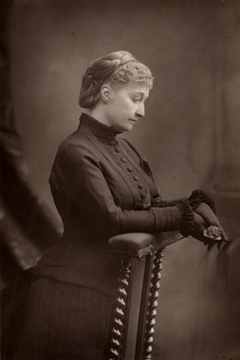Die Kaiserin Eugenie (1826-1920) Witwe von Napoleon III. von Frankreich von W. and D. (after) Downey