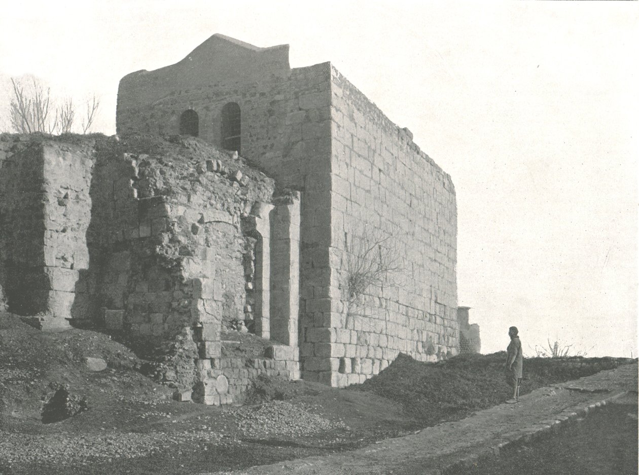 Turm, von dem St. Paul in einem Korb herabstieg, Damaskus, Osmanisches Syrien, 1895 von W and S Ltd