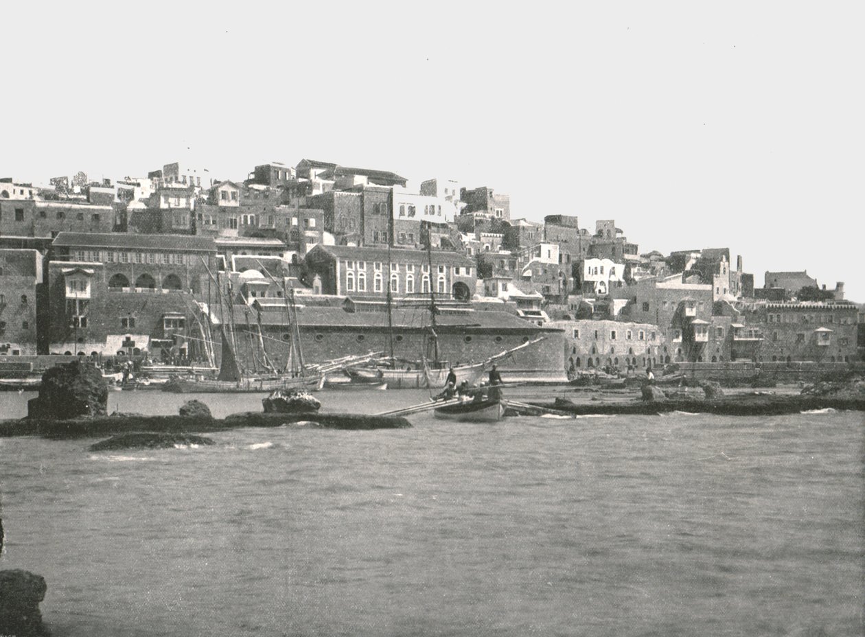 Blick vom Meer, Jaffa, Palästina, 1895 von W and S Ltd