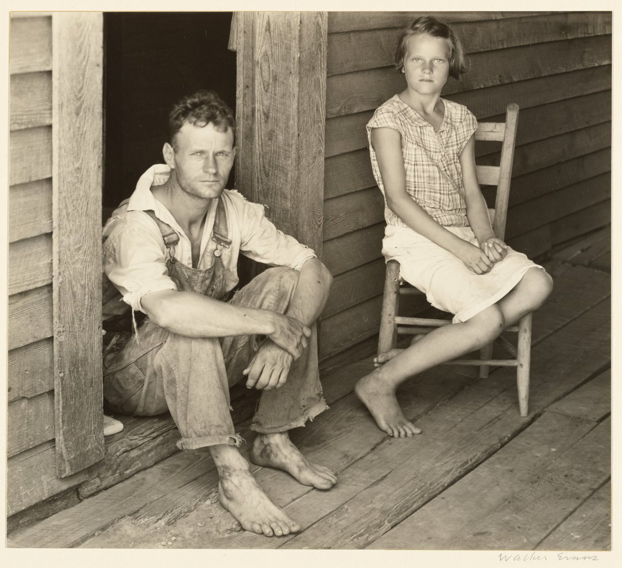 Floyd und Lucille Burroughs, Hale County, Alabama von Walker Evans