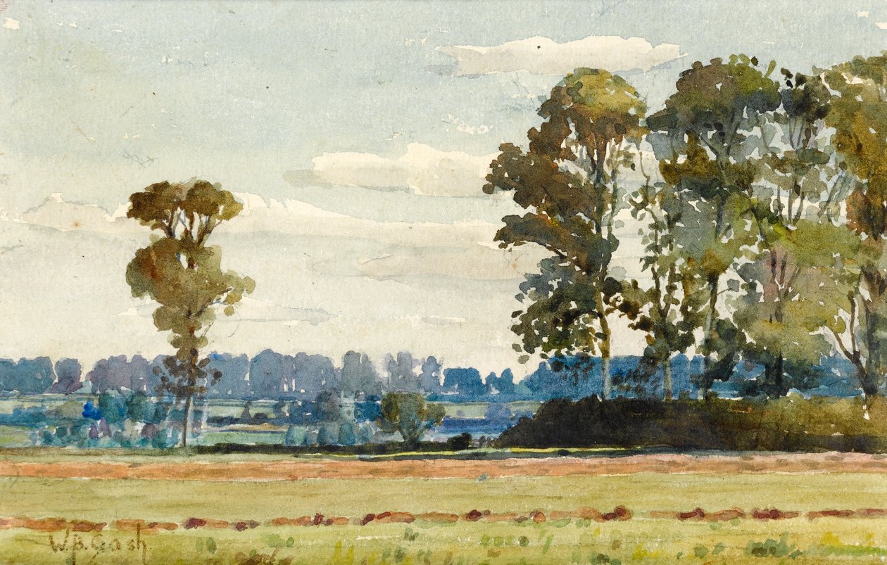 Landschaft mit Ulmen von Walter Bonner Gash