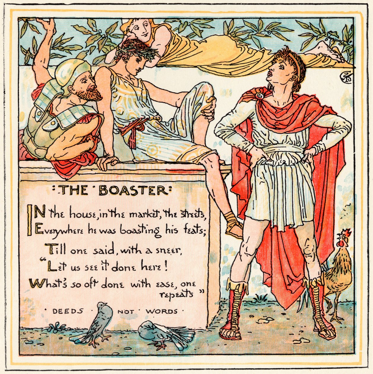 Der Prahler, Illustration aus 