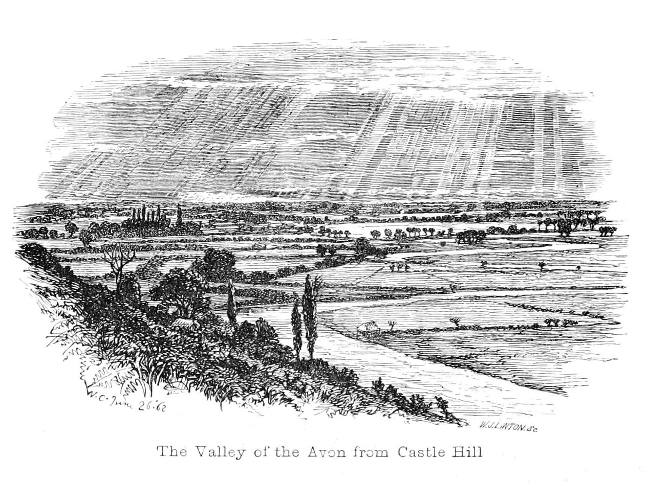 Das Tal des Avon von Castle Hill von Walter Crane