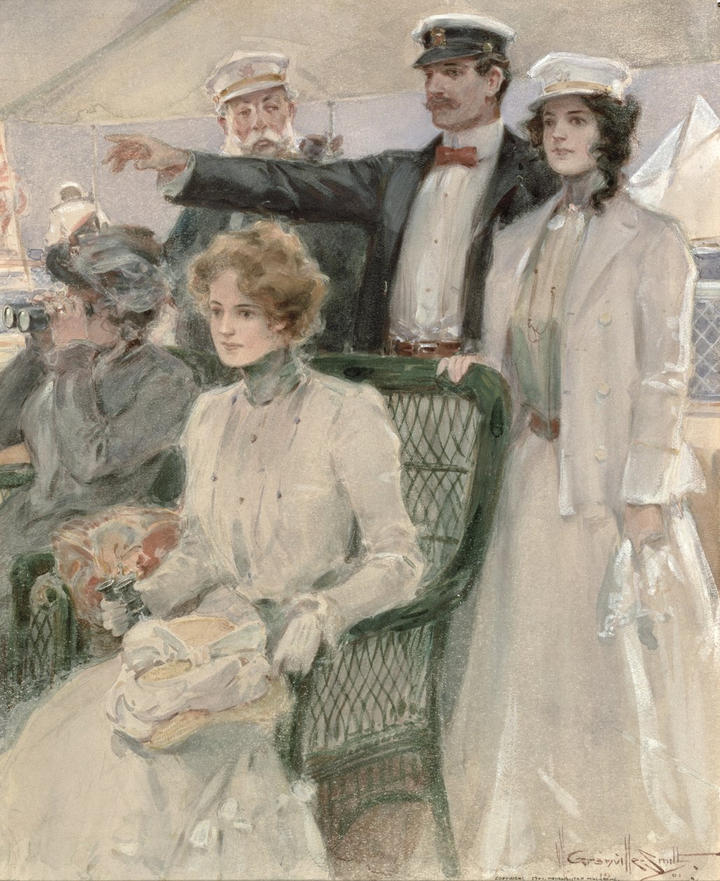 An Bord des Schiffes, 1901 von Walter Granville Smith