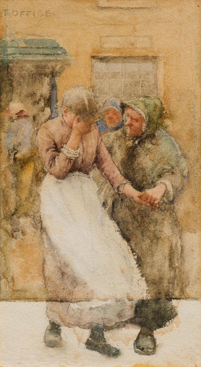Studie für Unter den Vermissten, ca. 1894 von Walter Langley