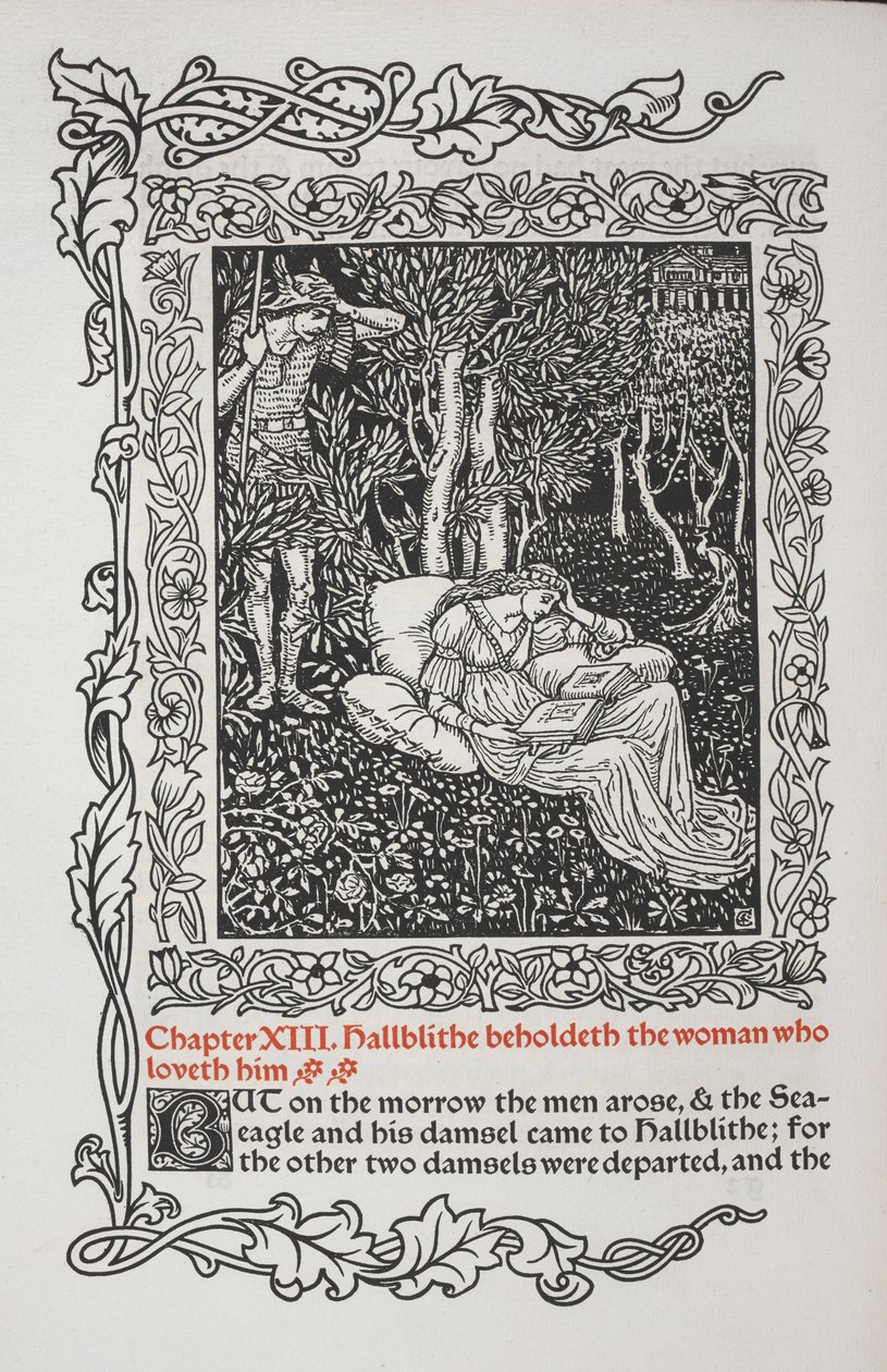 Kapitel XIII. Hallblithe erblickt die Frau, die ihn liebt. von Walter Crane