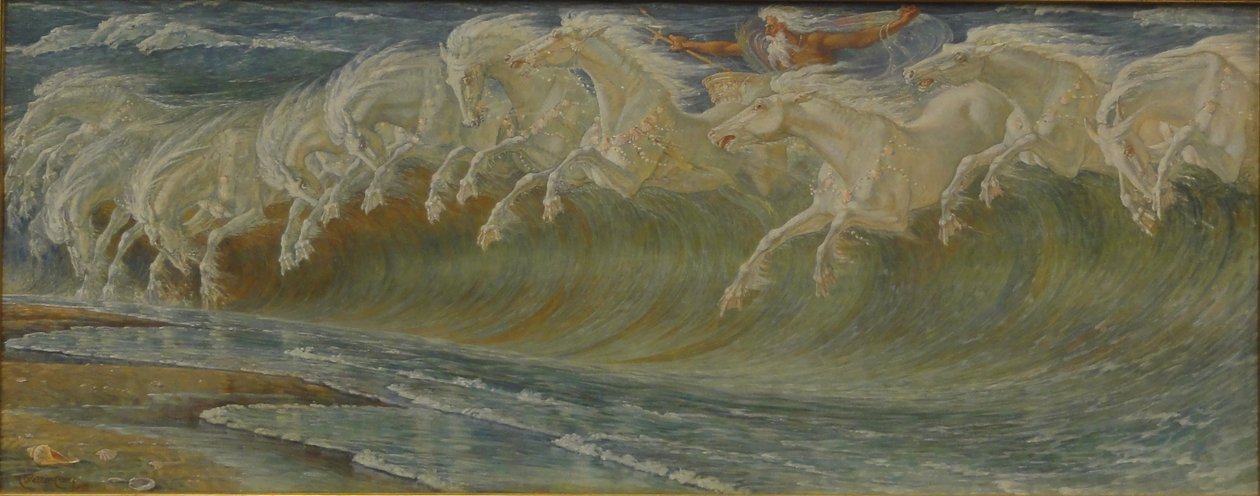 Neptuns Pferde von Walter Crane