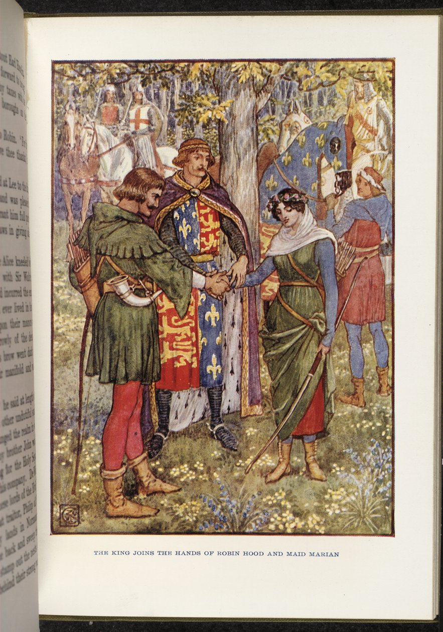 Robin Hood und Maid Marian von Walter Crane