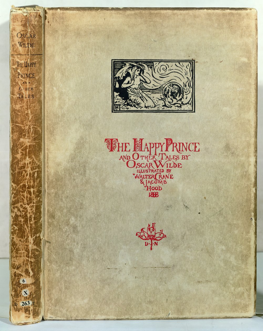 Titelseite von Der glückliche Prinz und andere Märchen von Oscar Wilde, 1888 von Walter Crane