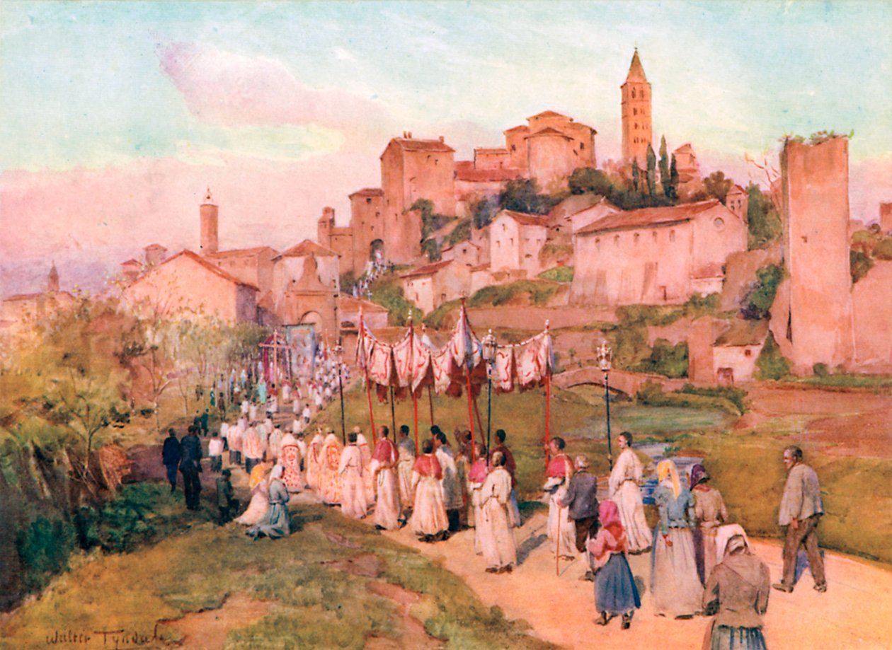 Fronleichnam in Viterbo von Walter Frederick Roofe Tyndale