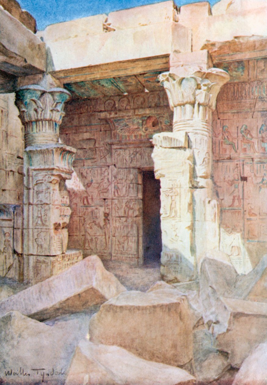Tempel von Der El-Medineh in Theben von Walter Frederick Roofe Tyndale
