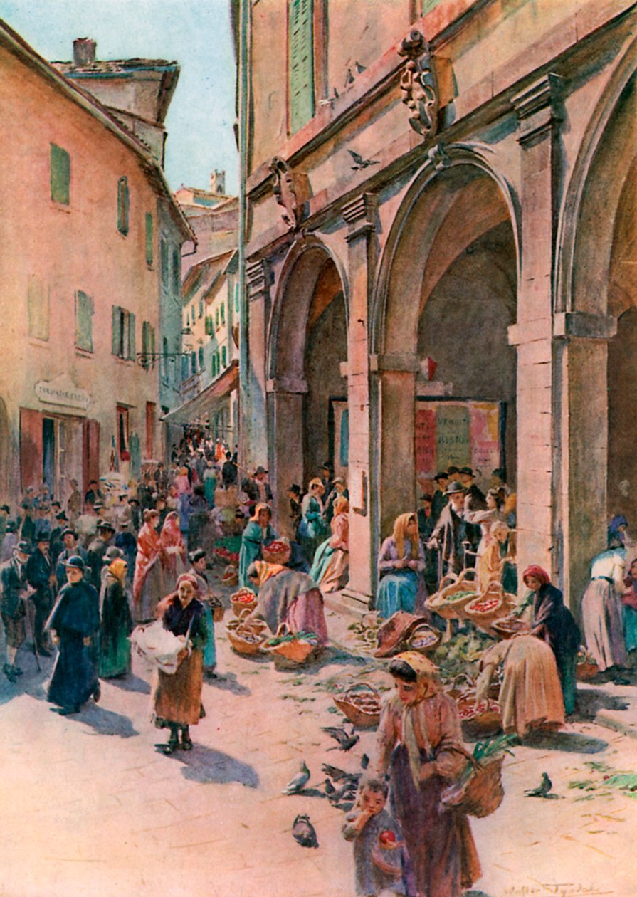 Der Markt in Montepulciano von Walter Frederick Roofe Tyndale