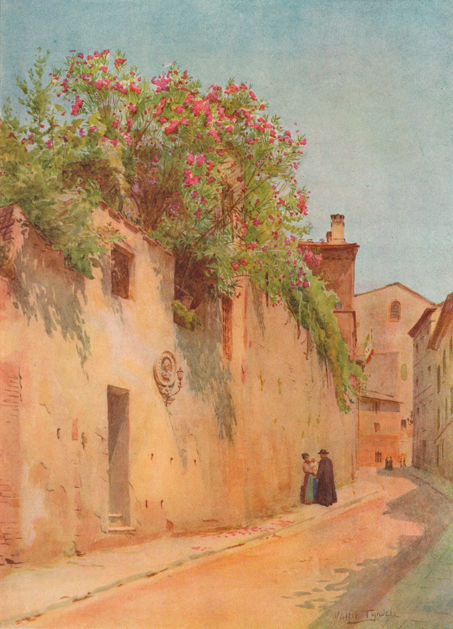Via Delle Sperandie, Siena, ca. 1900 1913 von Walter Frederick Roofe Tyndale