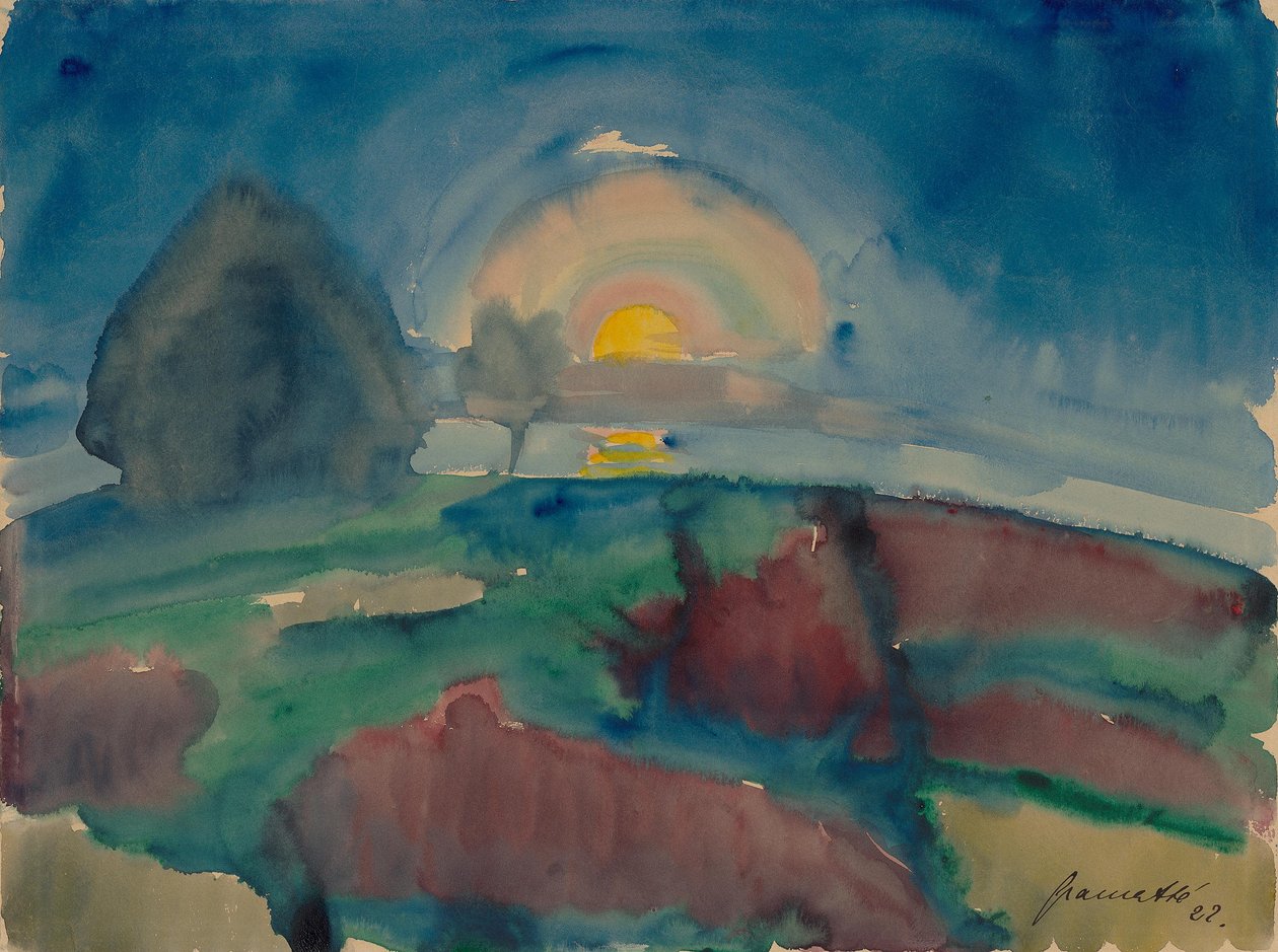 Mondaufgang (auf Hiddensee) von Walter Gramatte