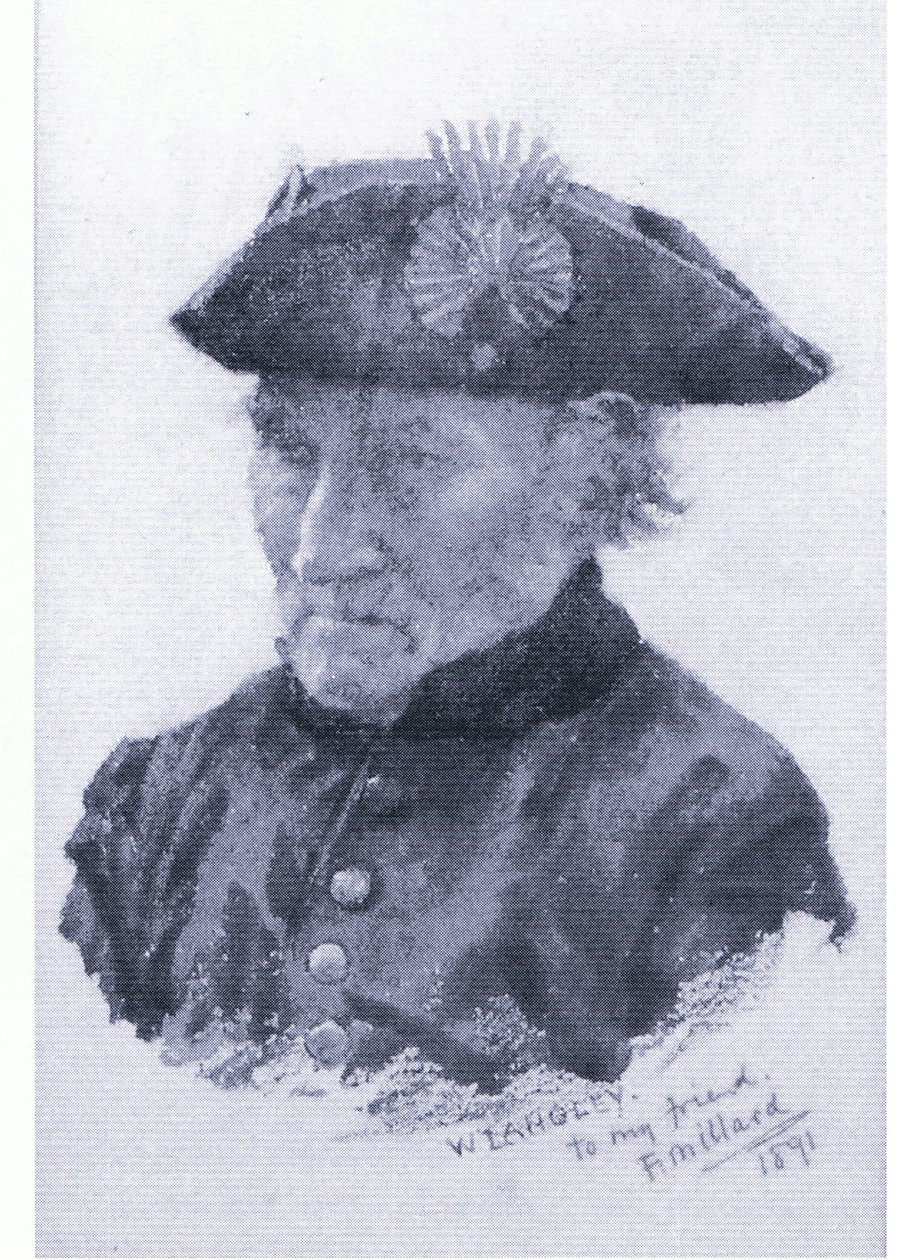 Ein Chelsea-Pensionär, aus unbekannter Zeitschrift oder Buch (Farblithografie) von Walter Langley