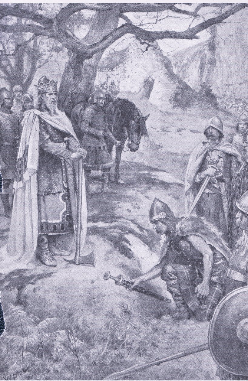 Auf diesem Feld wurde die englische Nation geboren, Illustration aus Mein Magazin von Walter Paget
