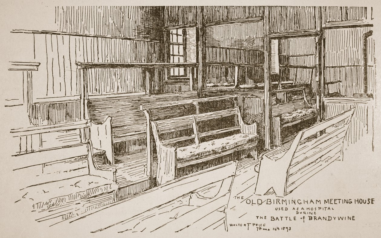 Das alte Birmingham Meeting House, 1893 von Walter Price