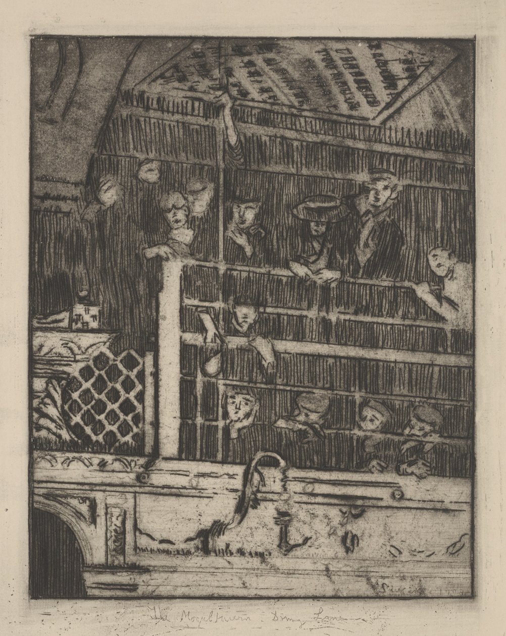 Die alte Mogul-Taverne, Drury Lane, 1908, veröffentlicht 1929 von Walter Richard Sickert