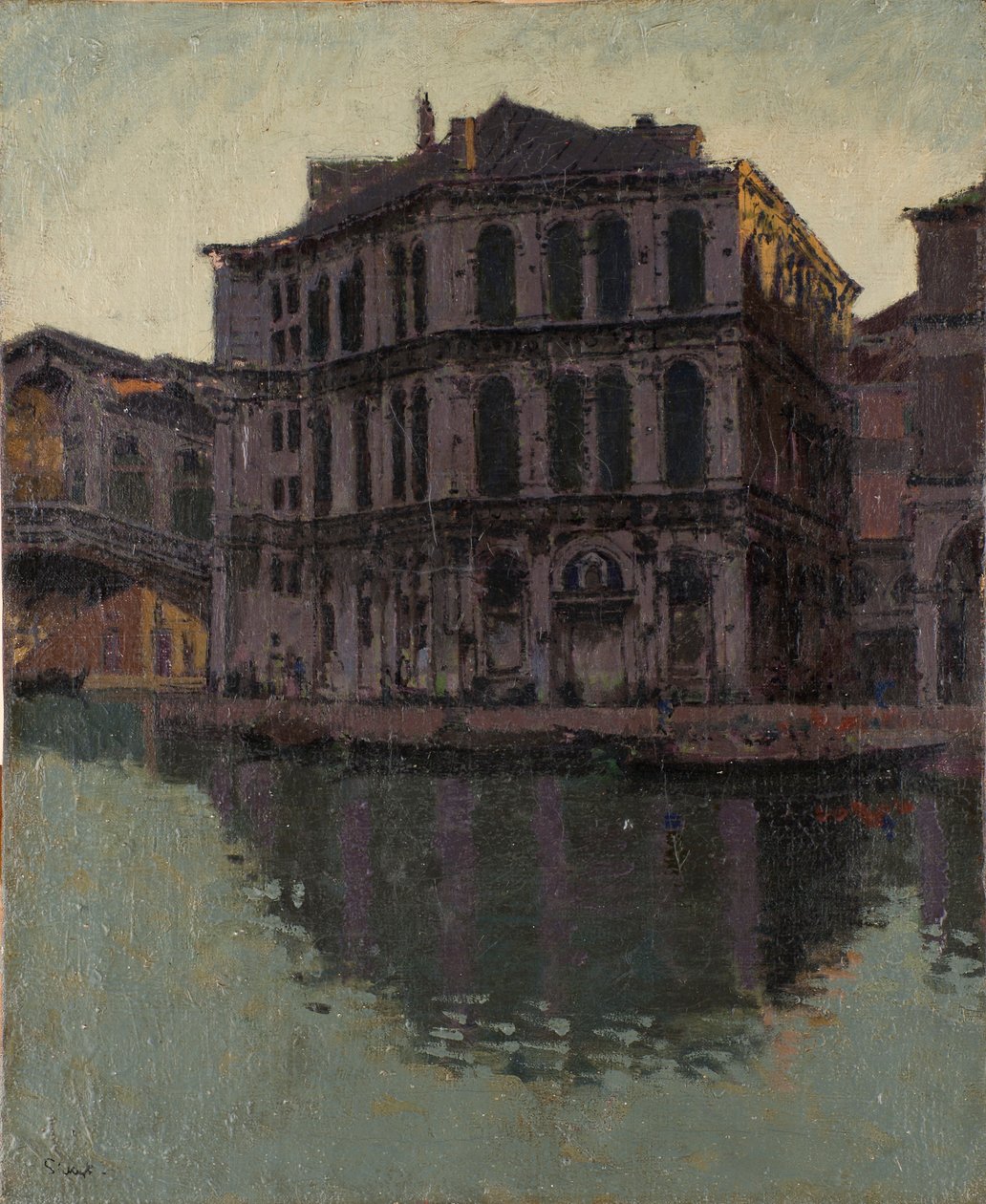 Die Rialtobrücke und der Palazzo dei Camerlenghi, 1902-04 von Walter Richard Sickert