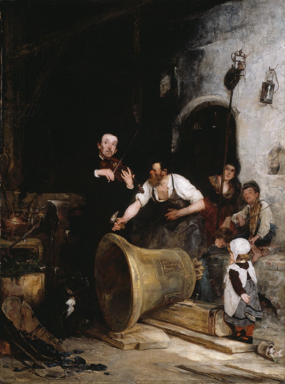 Die Glocke stimmen, 1874 von Walter Shirlaw