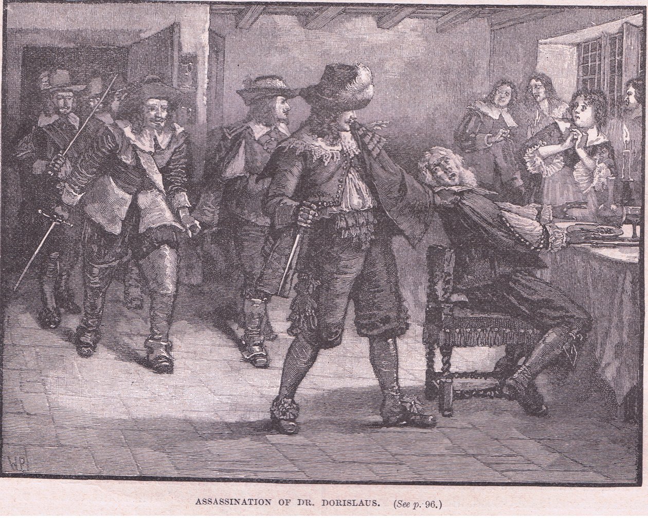 Ermordung von Dr. Dorislaus AD 1649 von Walter Stanley Paget
