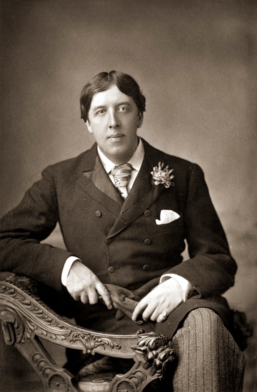 Oscar Wilde, irischer Schriftsteller, Witzbold und Dramatiker, ca. 1890 von WandD Downey