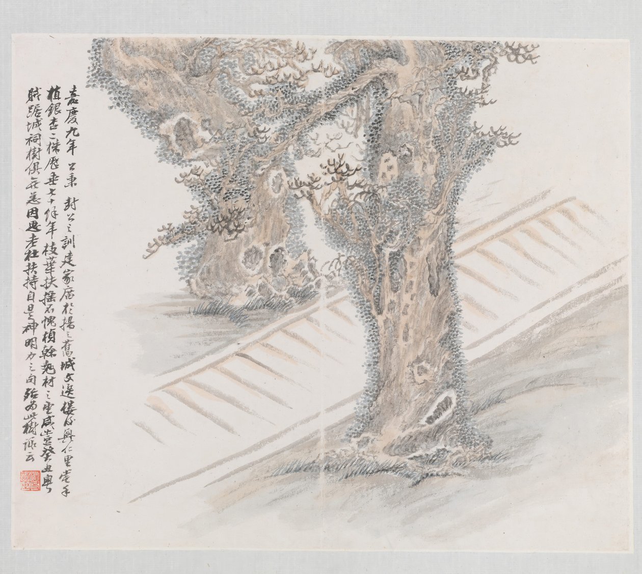 Zehn Orte im Zusammenhang mit Ruan Yuan, datiert 1883 von Wang Jun