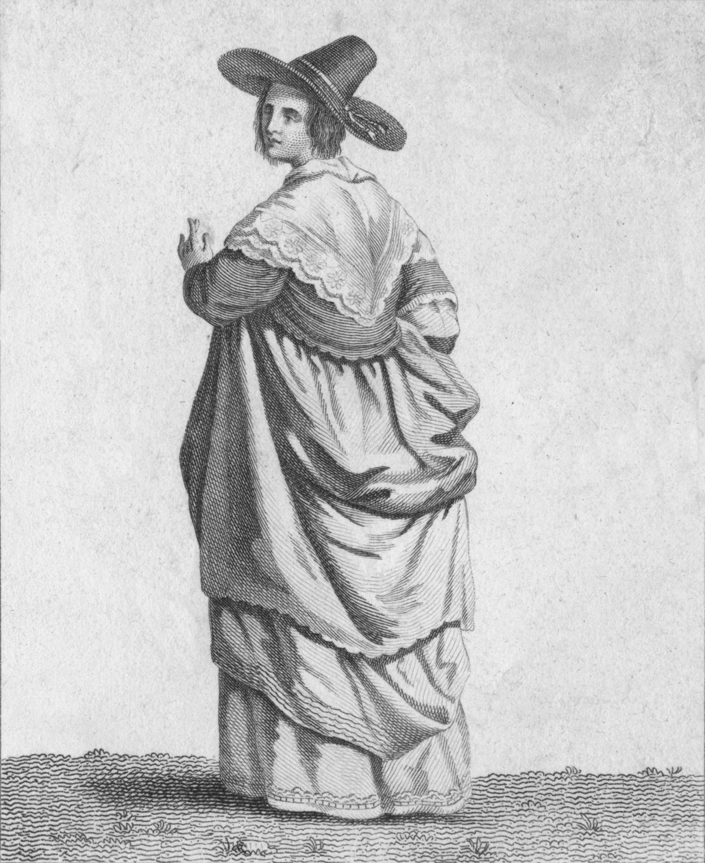 Die Frau eines Kaufmanns - Kleidung angesehener Bürger im Jahr 1640, 1807 von Warren