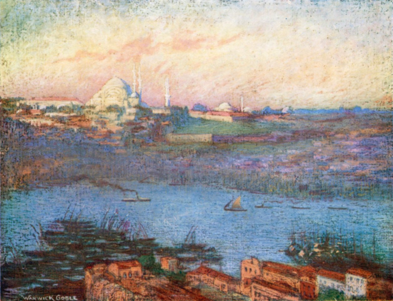 Suleimaniyeh bei Sonnenaufgang von Warwick (after) Goble