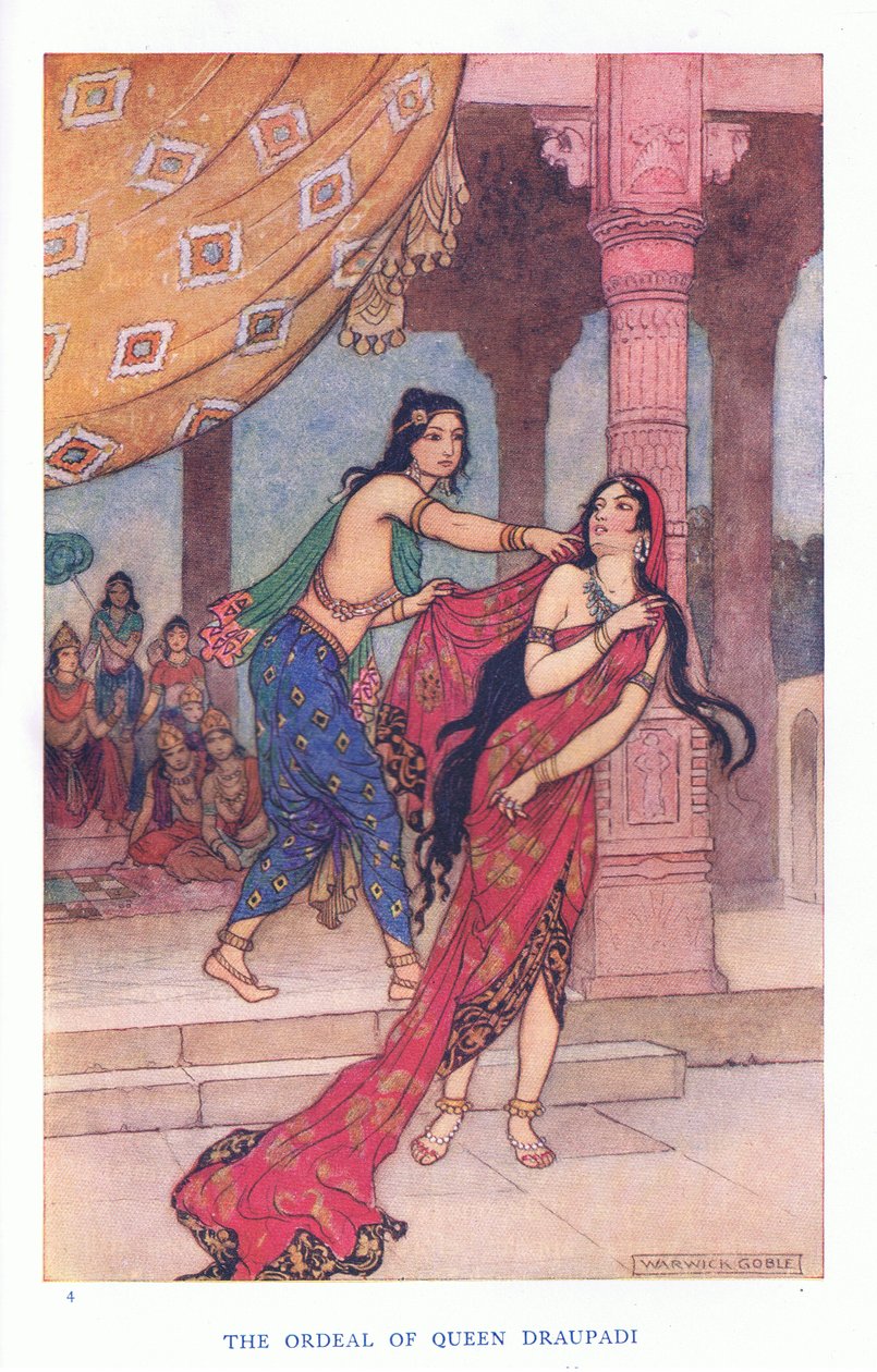 Die Prüfung der Königin Draupad von Warwick Goble