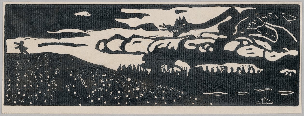 Der Drache (Zweiter Zustand) von Wassily Kandinsky