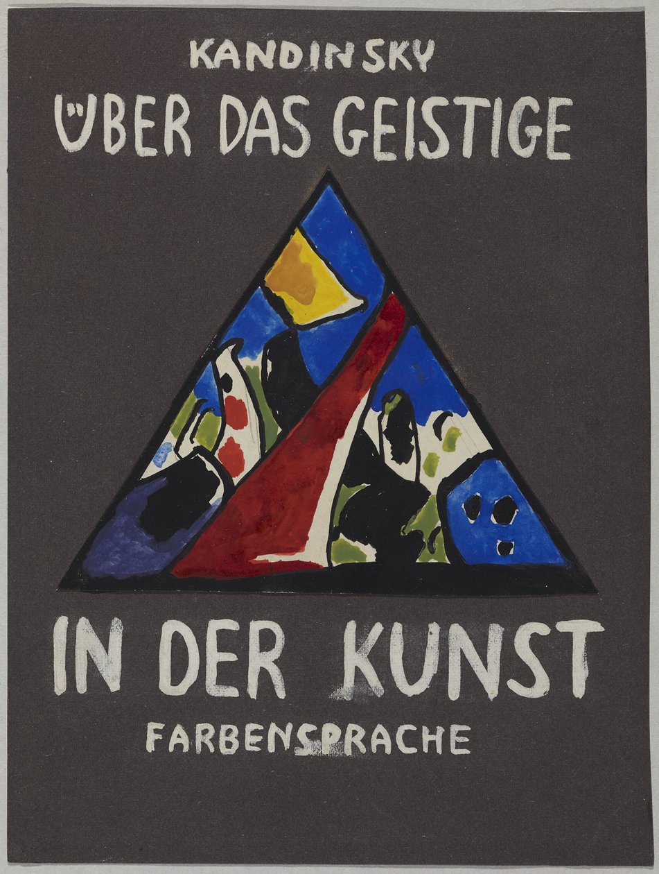 Entwurf für den Einband von "Über das Geistige in der Kunst" von Wassily Kandinsky