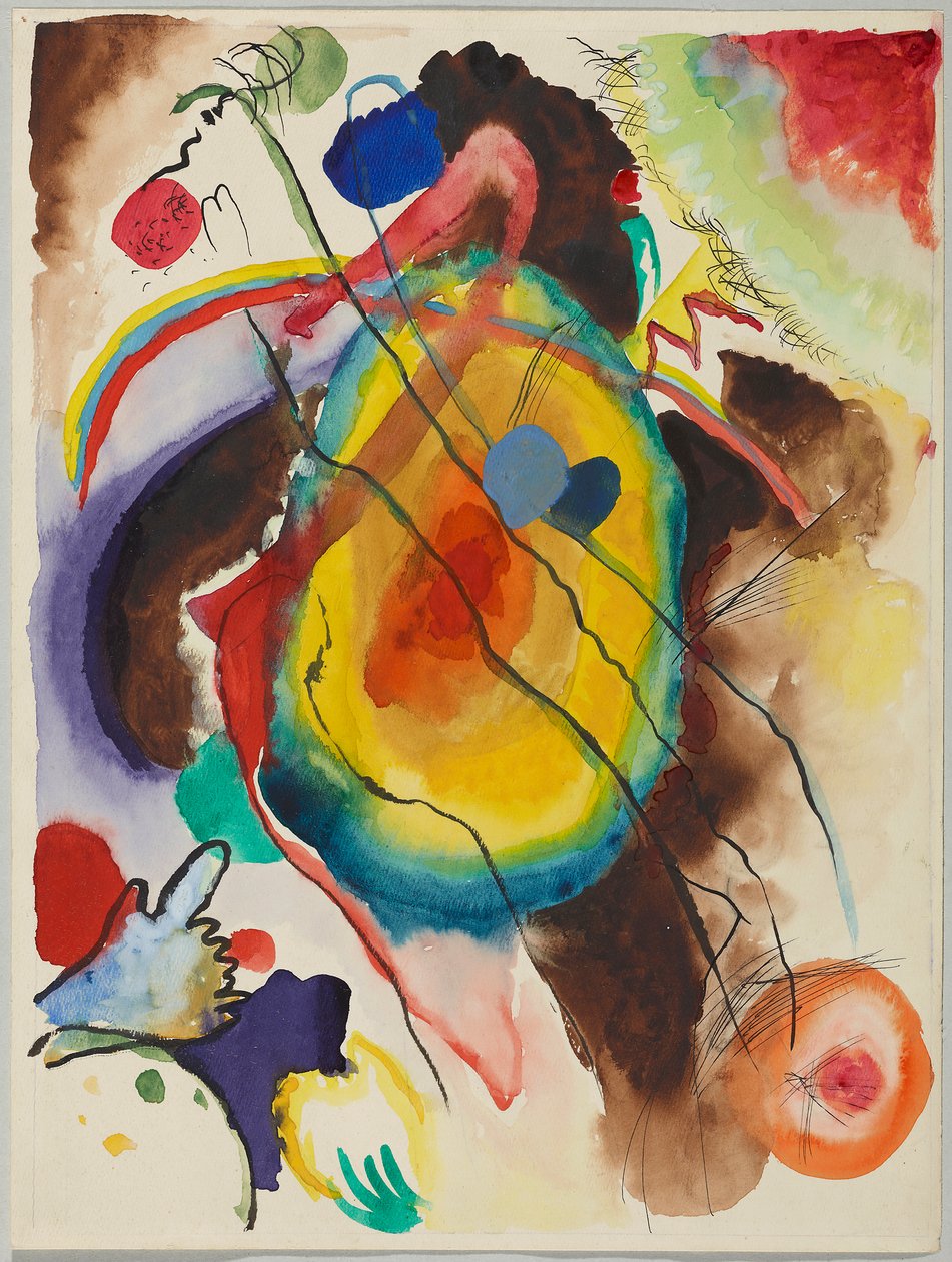 Entwurf zu einem Wandbild für Edwin R. Campbell von Wassily Kandinsky