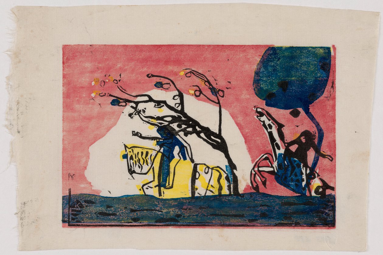 Klänge S.1 (Reiter und Reiterin) von Wassily Kandinsky
