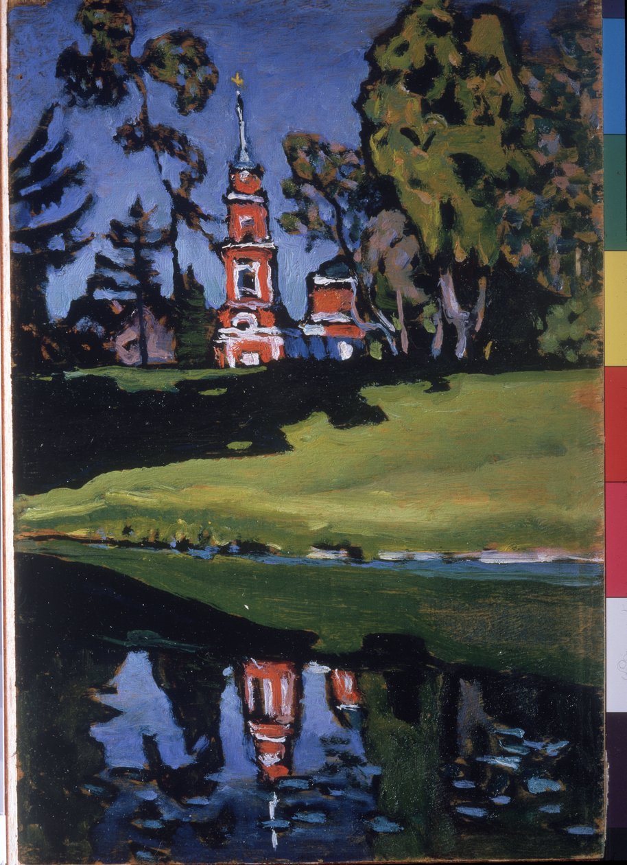 Die rote Kirche. Gemälde von Wassily Kandinsky von Wassily Kandinsky