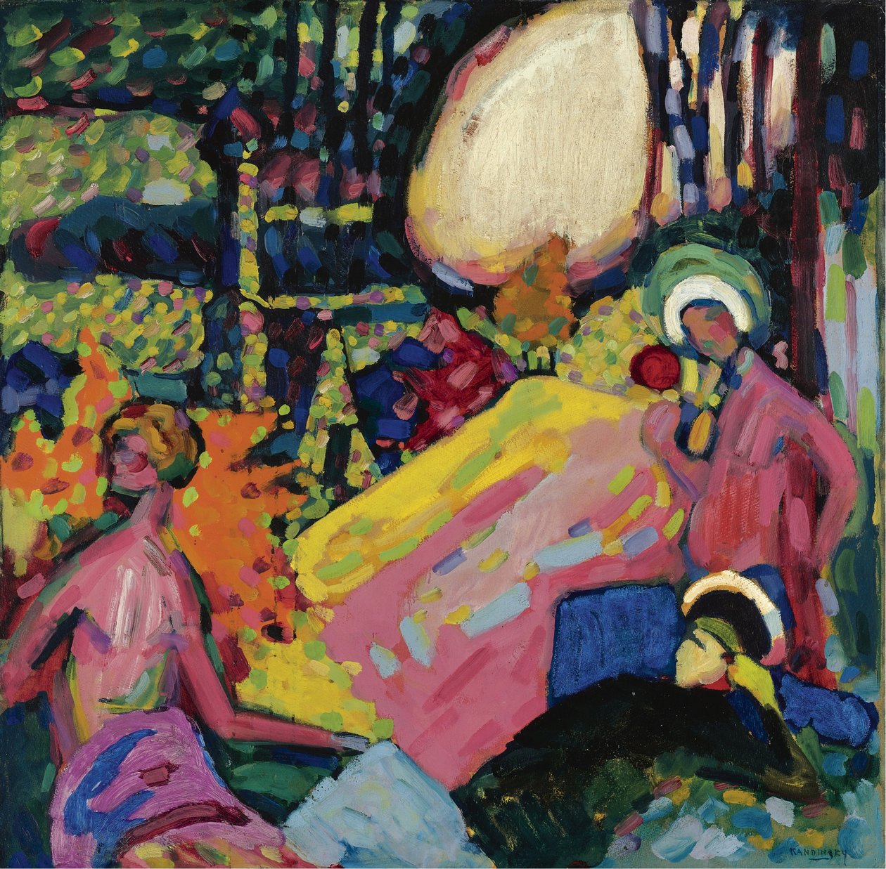 Weißer Klang - Gemälde von Vassily Kandinsky von Wassily Kandinsky