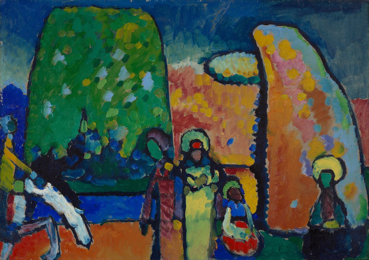 Studie zu "Improvisation Nr. 2 (Trauermarsch)" von Wassily Kandinsky