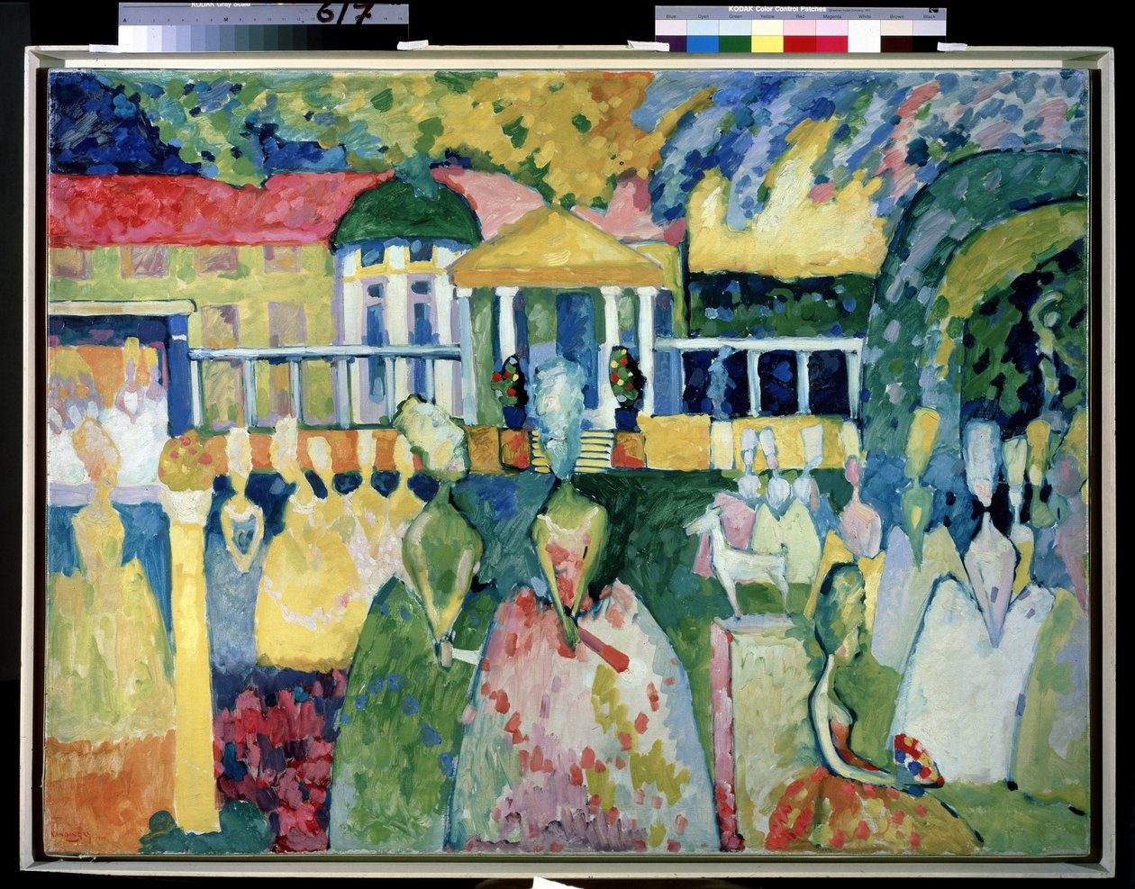 Frauen in Krinolinen von Wassily Kandinsky