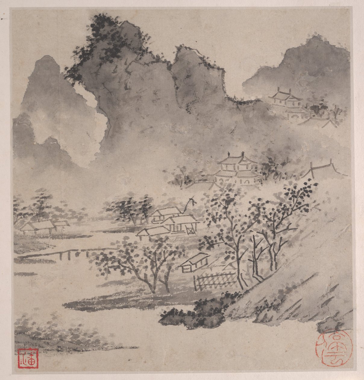 Acht Lieder der Xiao- und Xiang-Flüsse von Wen Zhengming