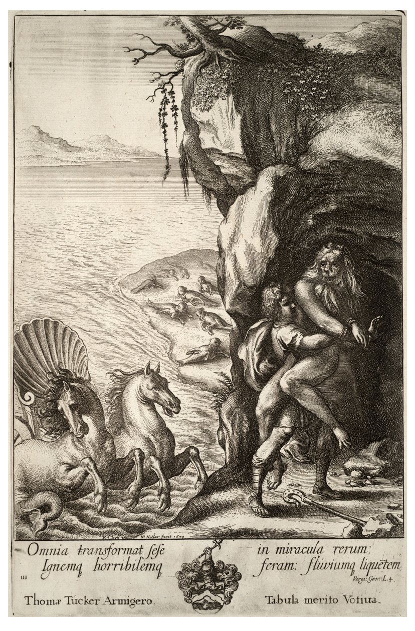 Aristaeus und Proteus. Zustand 2 von Wenceslaus Hollar
