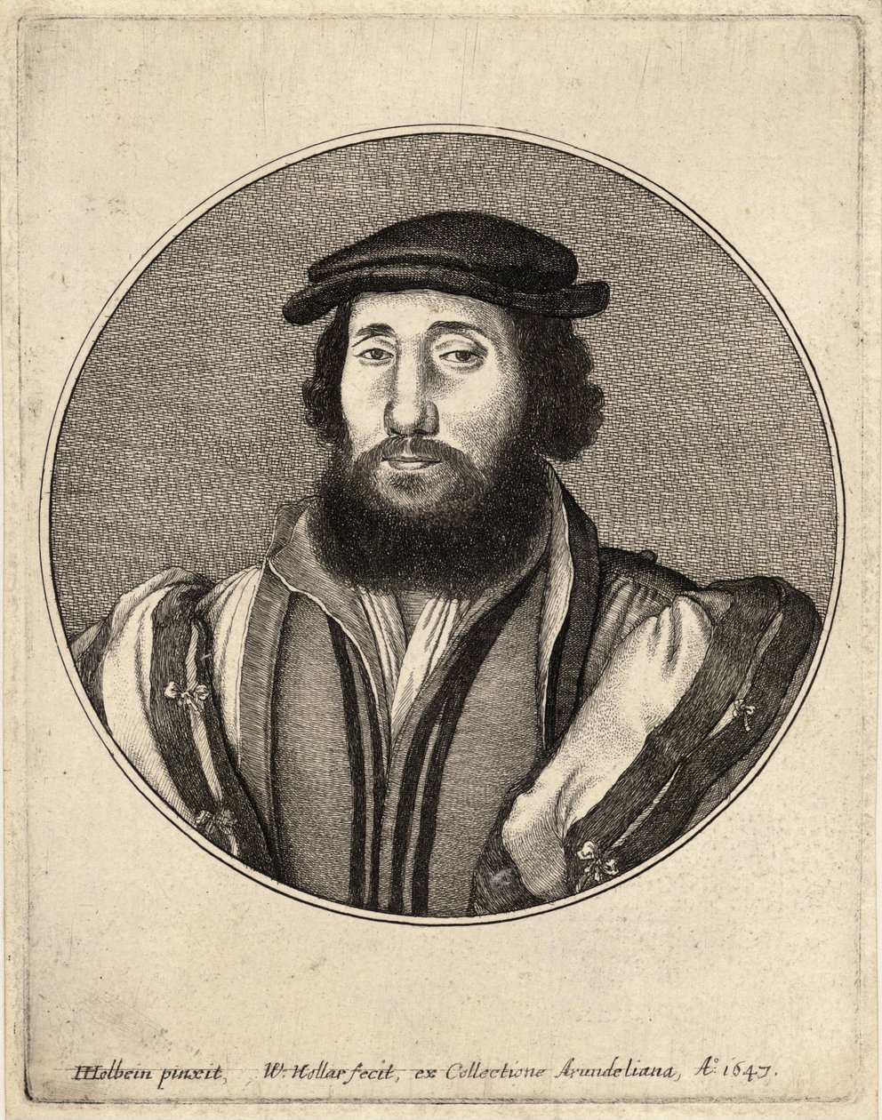 Bärtiger Mann von Wenceslaus Hollar