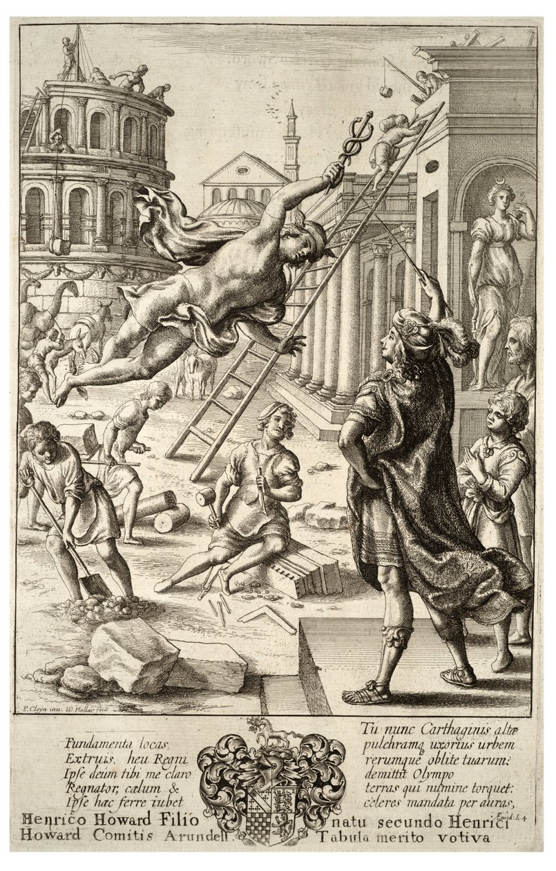 Merkur und Aeneas. Zustand 3 von Wenceslaus Hollar