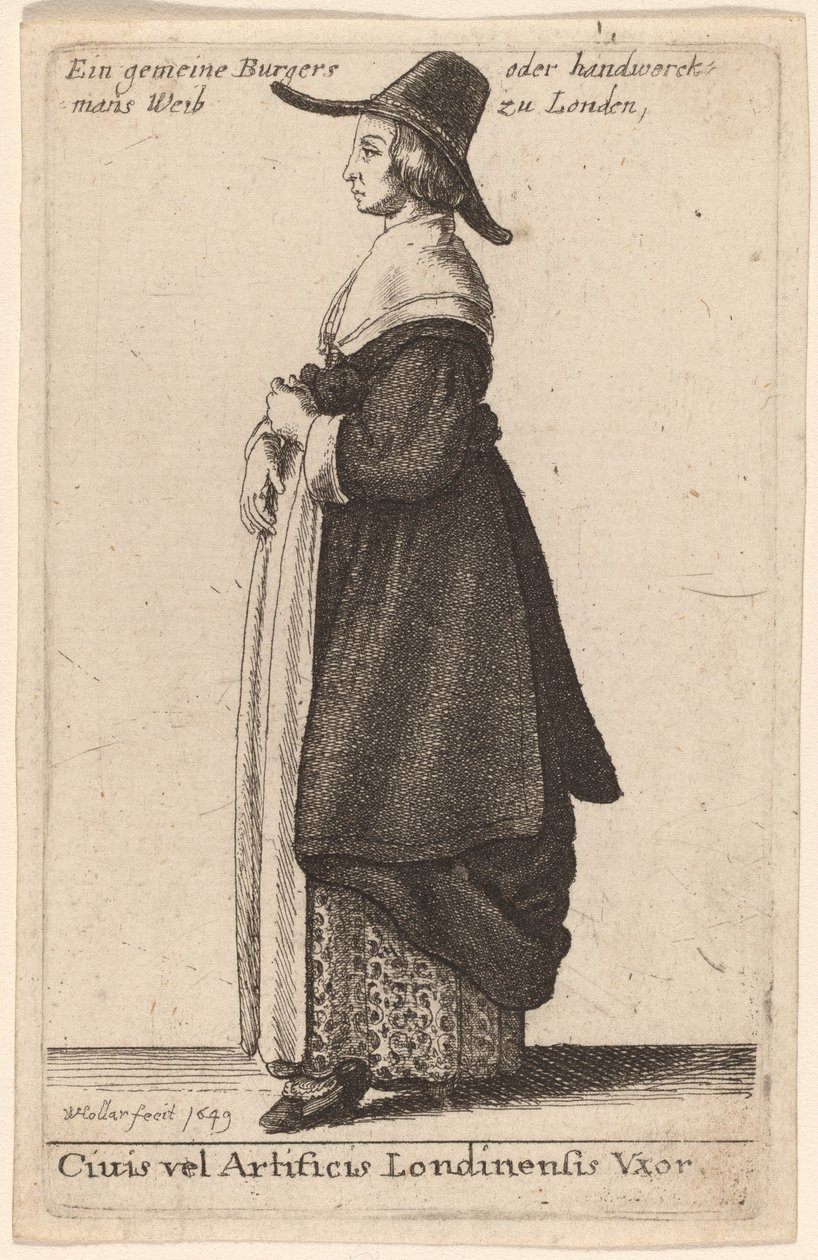 Ciuis vel Artificis Londinensis Vxor von Wenceslaus Hollar