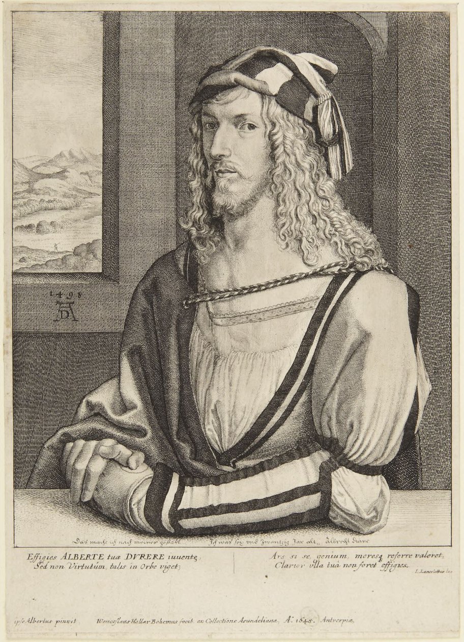 Dürer als junger Mann von Wenceslaus Hollar